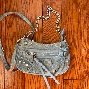 Steve Madden Denim Blue Chain Strap Bag